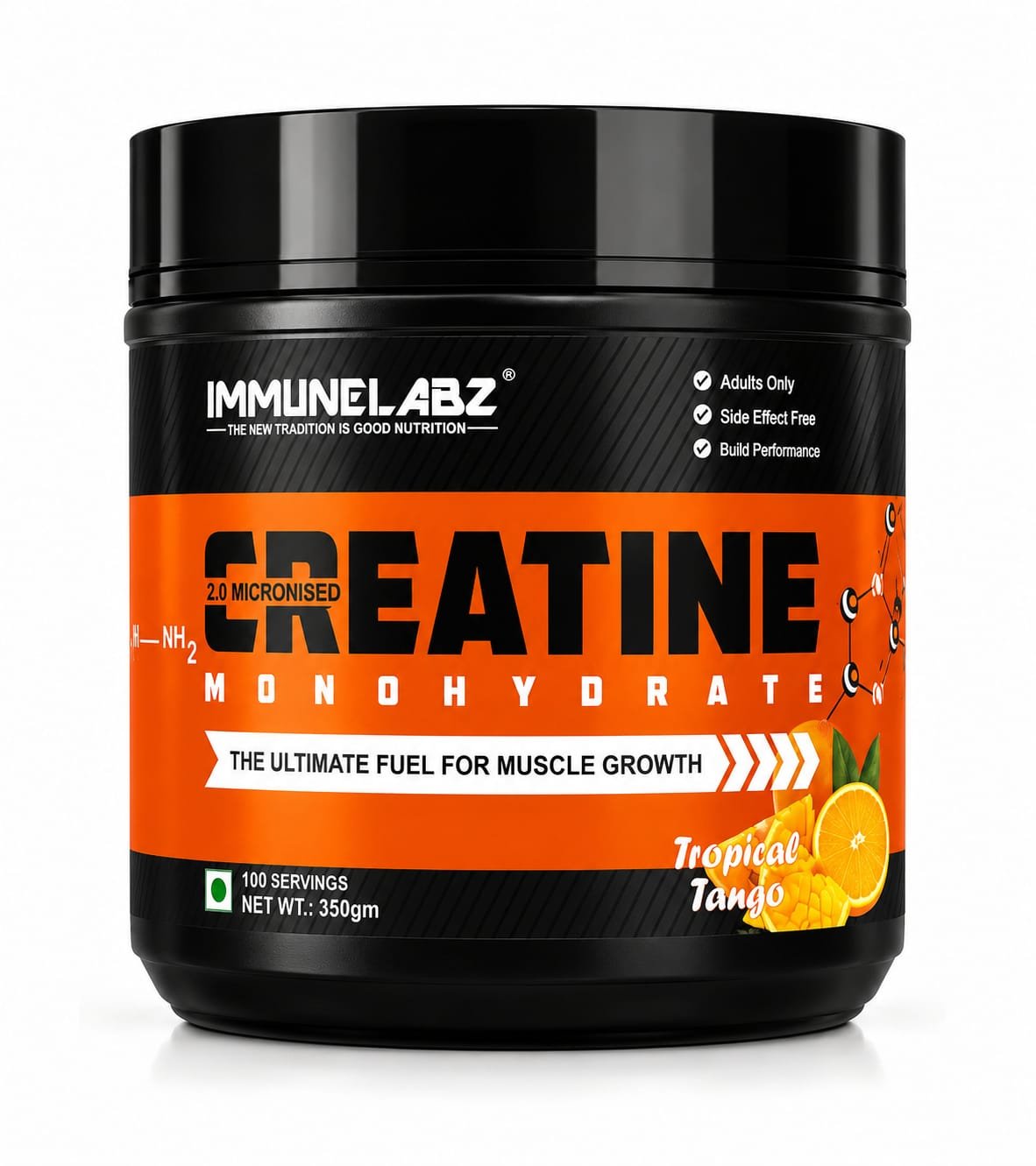 Immunelabz Nutrition 2.0 Micronized Creatine Monohydrate | Pure Strength, Power & Muscle Performance Formula | 300g / 100g