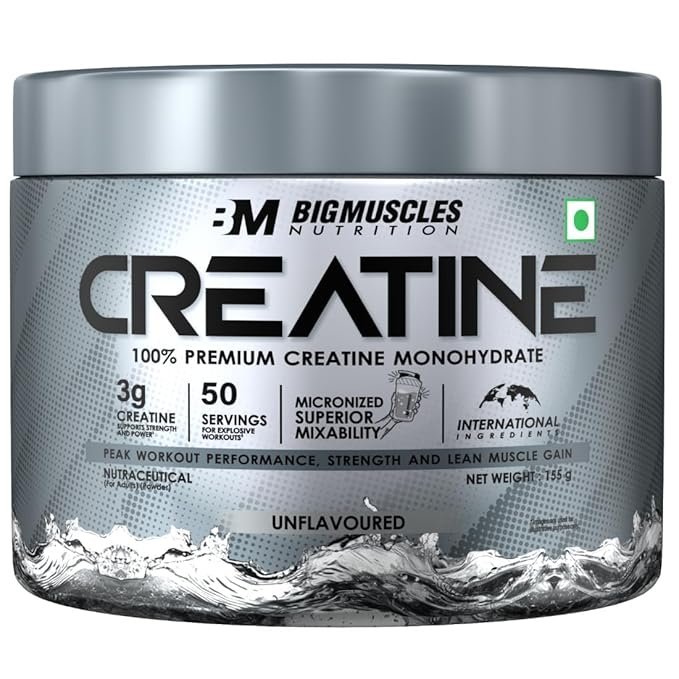 Bigmuscles Nutrition Creatine 102g | Micronized Creatine Monohydrate To Support Lean Muscle Repair & Recovery | Increase Strength & Athletic Performance,Powder - Image 6