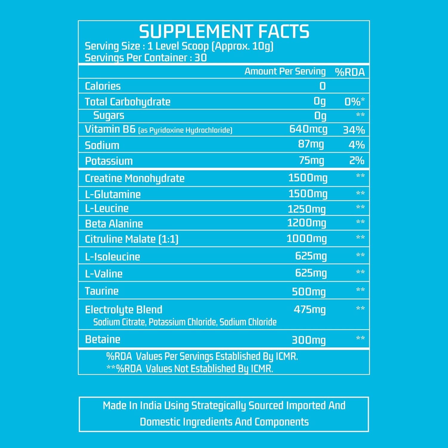 Myfitness Fuel H2O | Pre workout For Men And Women | Non-Caffeine Preworkout | 300g | 30 Servings - Image 2