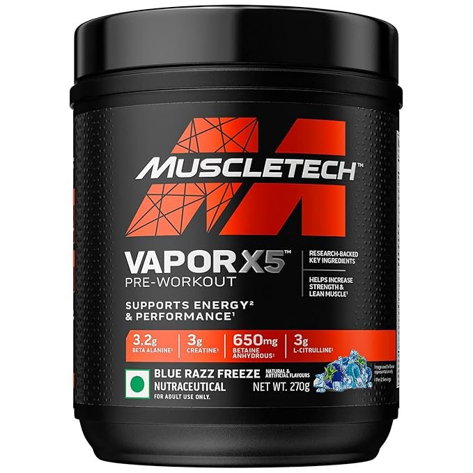 MuscleTech Vapor X5 Pre Workout Powder | Support Energy and Performance with Creatine Monohydrate, Beta Alanine, L-Citrulline & Caffeine | 30 Servings, 270g - Image 5