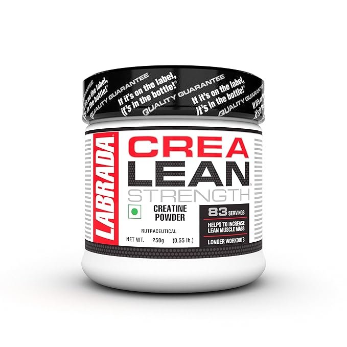 Labrada CreaLean Powder | Post Workout | Sustain longer workout | Muscle Repair & Recovery | 3g Creatine Monohydrate,For 83 Servings | 0.55 lbs (250 gm)