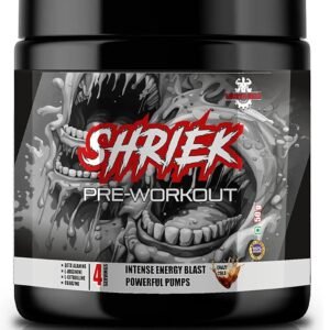 SHRIEK Pre-Workout Powder | High-Stim Energy | 200mg Caffeine | 4-Way Pump Blend | Beta-Alanine | Citrulline & Arginine – Intense Focus & Performance