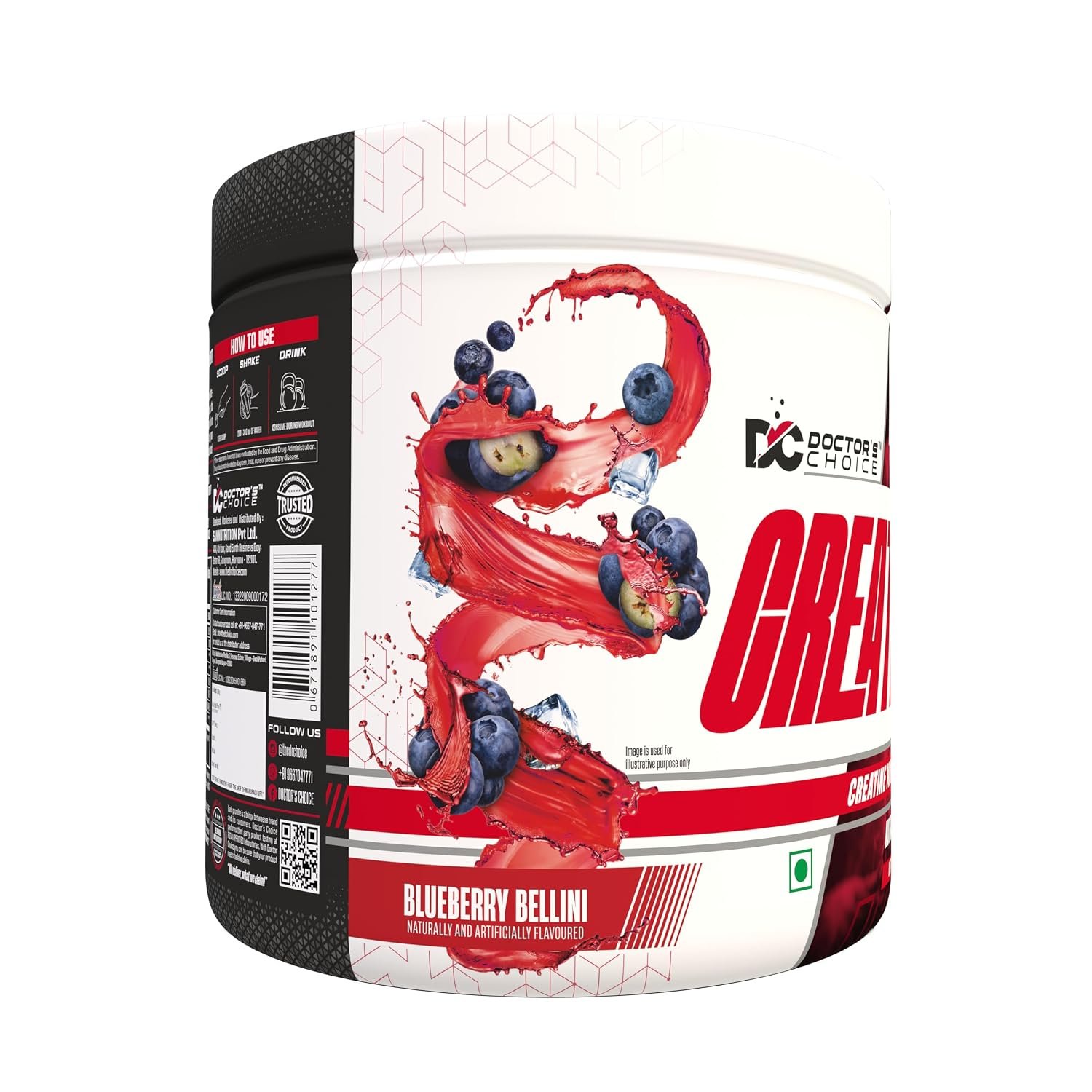 DC DOCTORS CHOICE Creatine Monohydrate 78 Serving 250 gm - Image 2