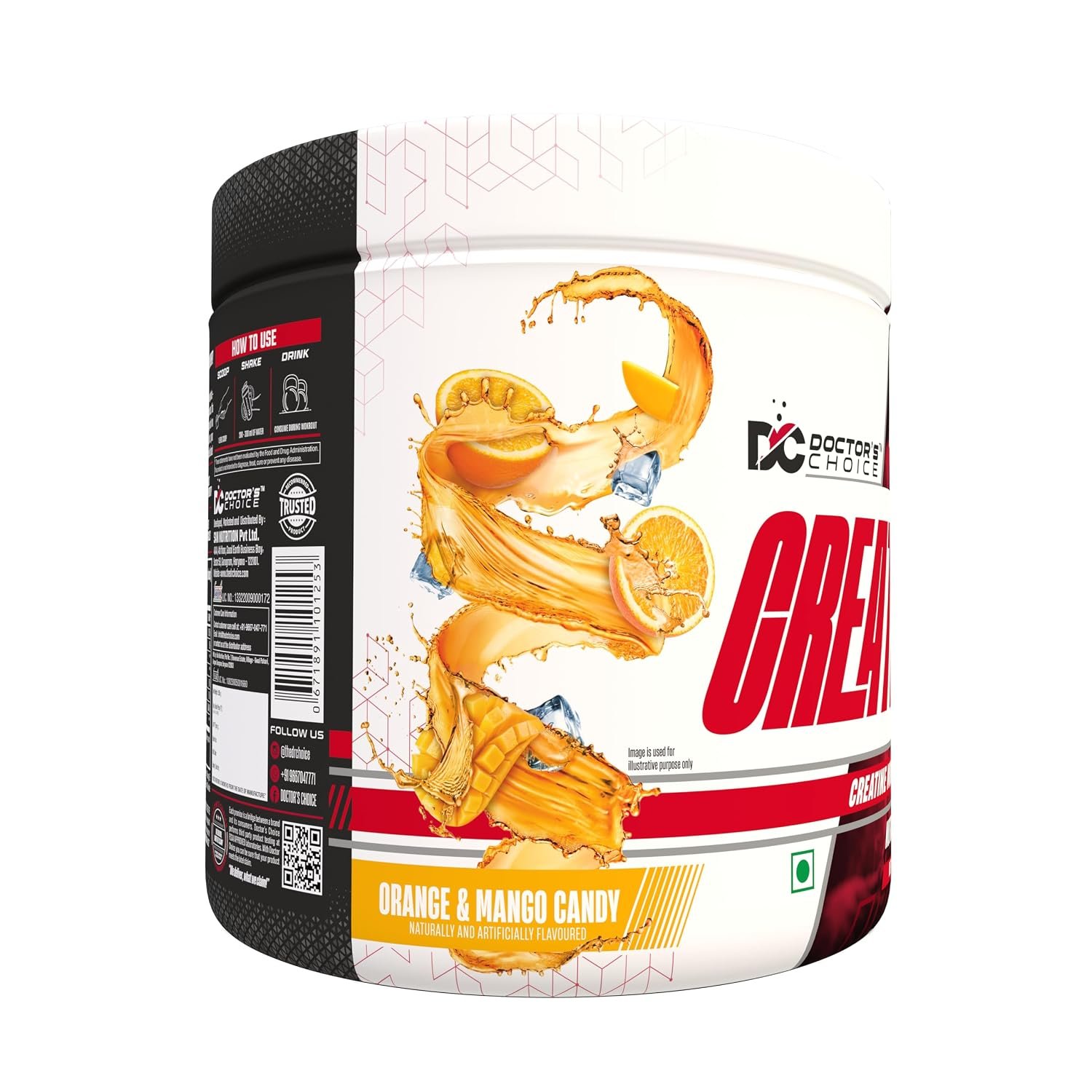 DC DOCTORS CHOICE Creatine Monohydrate 78 Serving 250 gm - Image 6