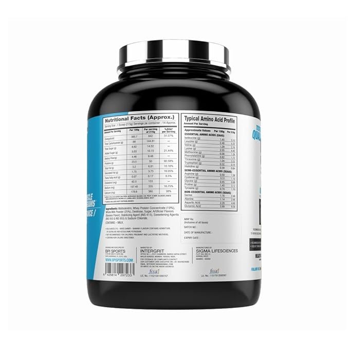 BPI Sports Bulk Muscle Mass Gainer | Advanced Lean Muscle Builder | 3kg - Image 3