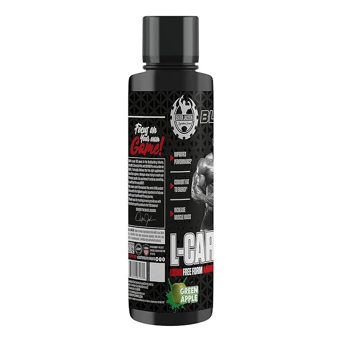 Dexter Jackson Black Series Carnitine liquid | Free from Amino Acid | Green Apple Flavor |31 Serving,3500 MG (473.28 ML) - Image 2