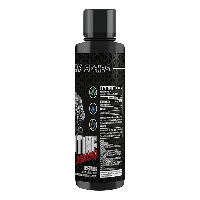 Dexter Jackson Black Series Carnitine liquid | Free from Amino Acid | Green Apple Flavor |31 Serving,3500 MG (473.28 ML) - Image 3