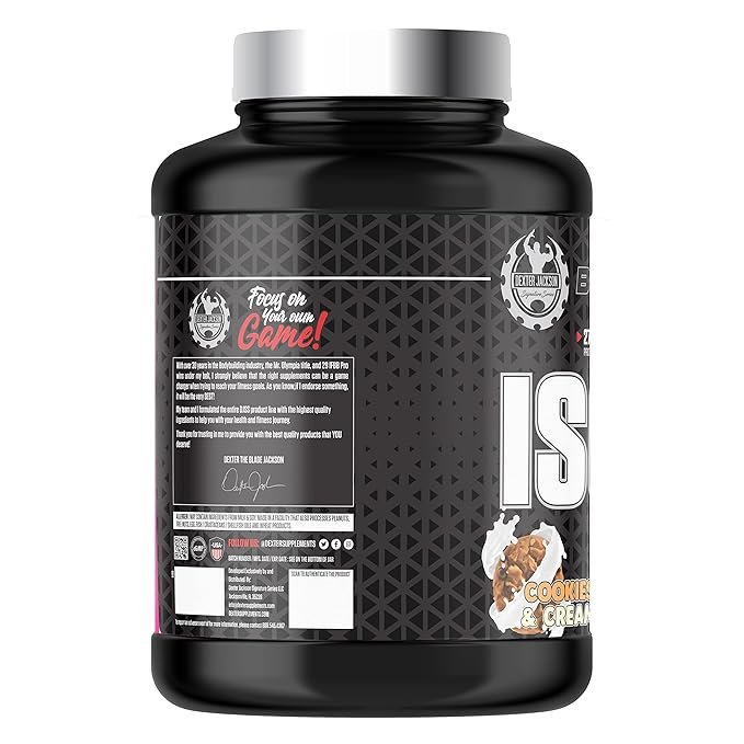 Dexter Jackson Black Series Whey Protein Isolate | Cookies & Cream Flavor | Gluten-Free | 76 Servings, 5 lbs (2268g) - Premium Isolate for Ultimate Muscle Support - Image 2