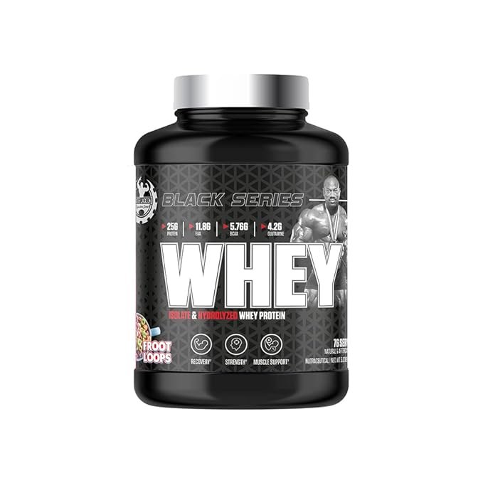 Dexter Jackson Black Series Whey Protein Powder | Fruit Loops Flavor | 76 Servings, 5 lbs (2268g) - Premium Protein for Superior Muscle Support - Image 8