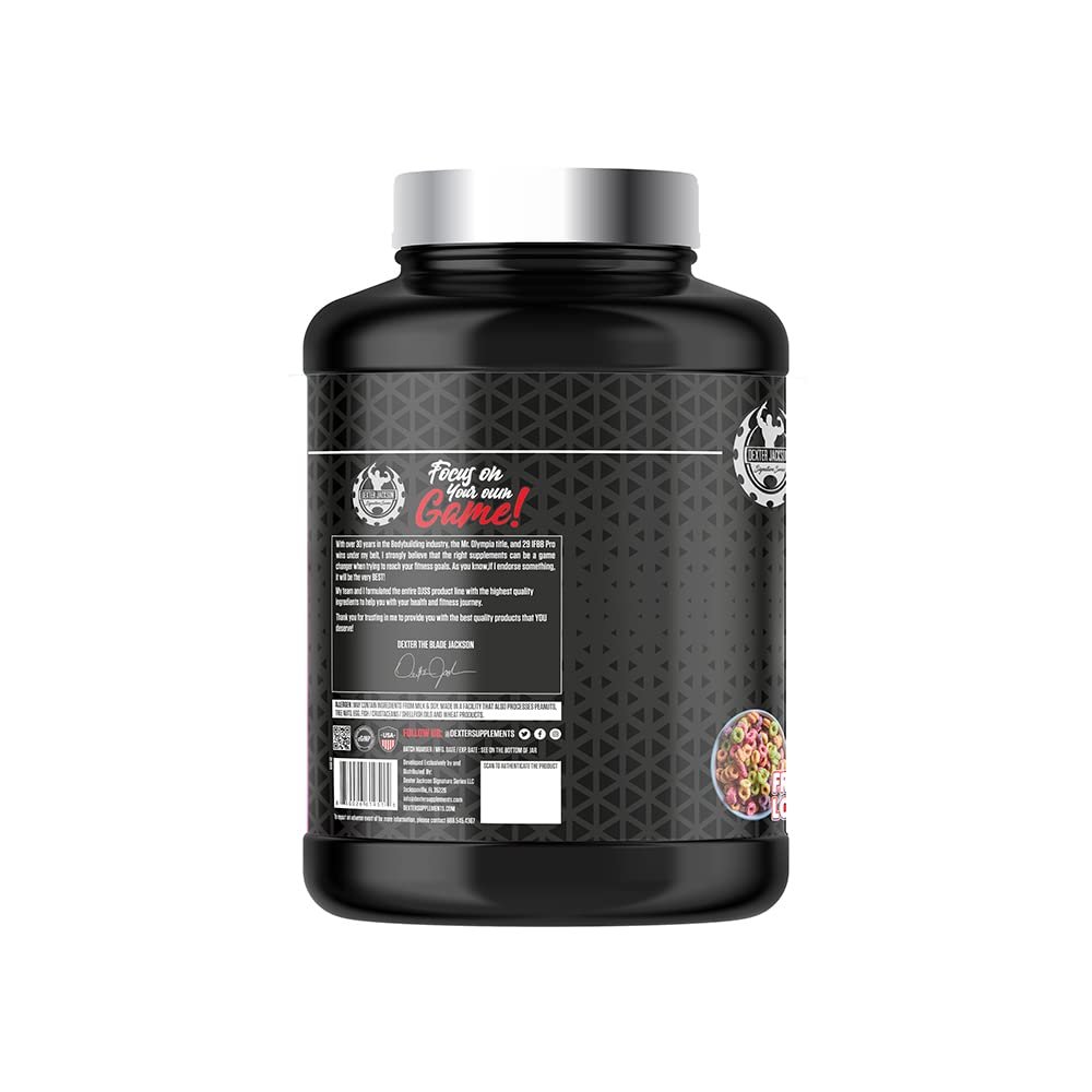 Dexter Jackson Black Series Whey Protein Powder | Fruit Loops Flavor | 76 Servings, 5 lbs (2268g) - Premium Protein for Superior Muscle Support - Image 7