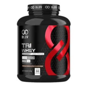Elev Tri Whey Protein Powder | 2 Kg | 25g Protein | Zero added sugar