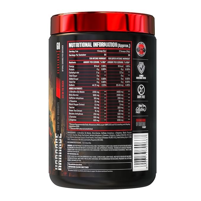 Bigmuscles Nutrition Karnage Pre workout | (60 Servings) | Pre-workout Supplement Supports to Improve Focus | Strength, Energy and Pump - Image 3