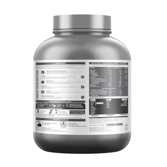 MuscleBlaze Biozyme Performance Whey Protein, 4.4 lbs, 2 kg - Image 3