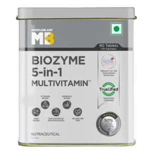 MuscleBlaze Biozyme 5-in-1 Daily Multivitamin 90 Tablets