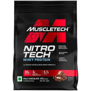 MuscleTech Nitrotech Whey Protein Concentrate Powder | 30g Protein | 3g Creatine | 6.7g BCAA