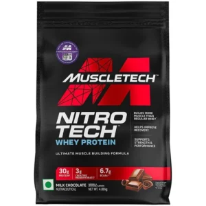MuscleTech Nitrotech Whey Protein Concentrate Powder 30g Protein | 3g Creatine | 6.7g BCAA