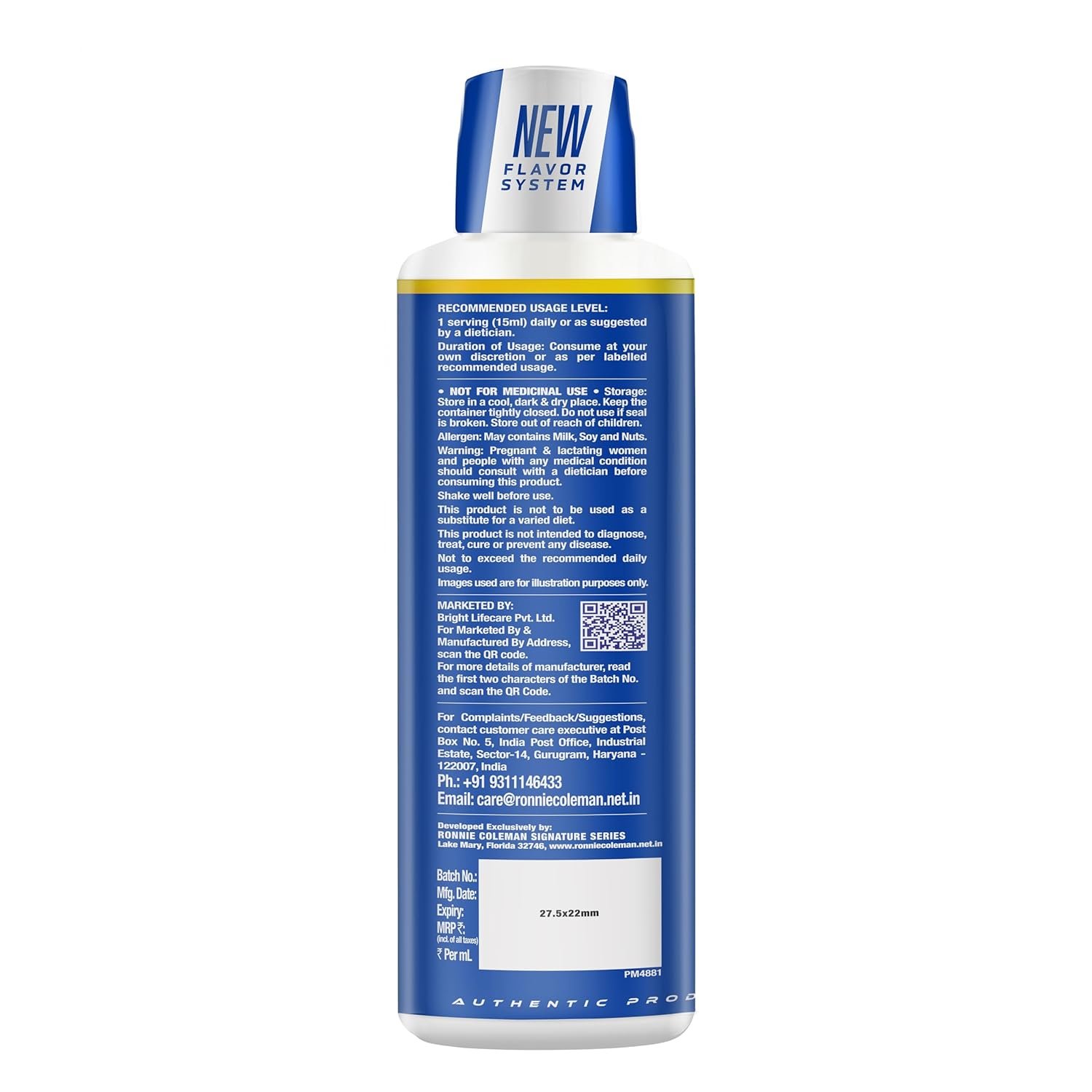 Ronnie Coleman Signature Series L-Carnitine XS 3000mg Liquid, Orange Smash (31 Servings, 465ml) - Image 4