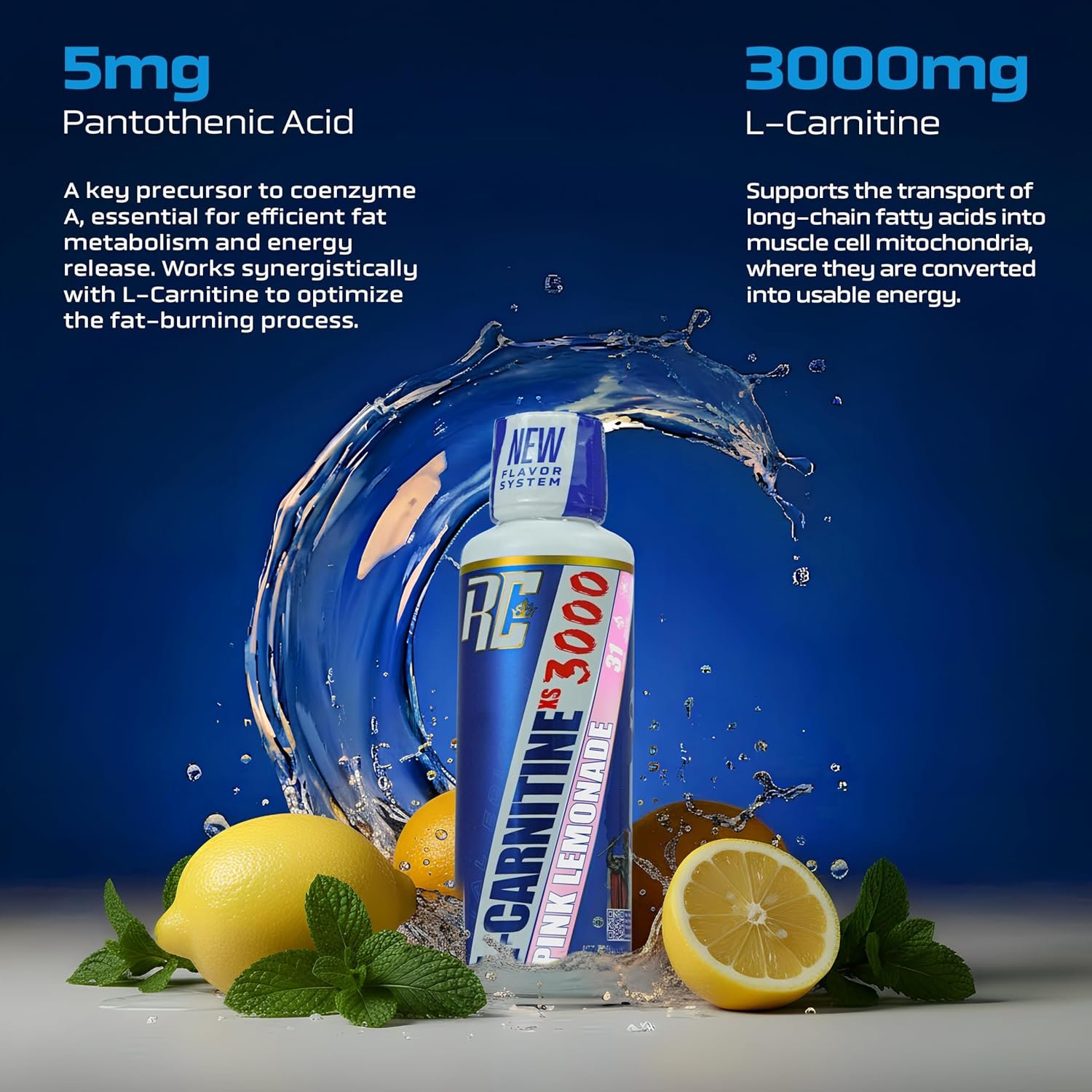 Ronnie Coleman Signature Series L-Carnitine XS 3000mg Liquid, Orange Smash (31 Servings, 465ml) - Image 5