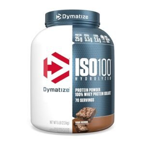 Dymatize ISO100 Hydrolyzed Whey Protein Isolate 5lbs | Fast Absorbing Protein for Muscle Growth & Recovery