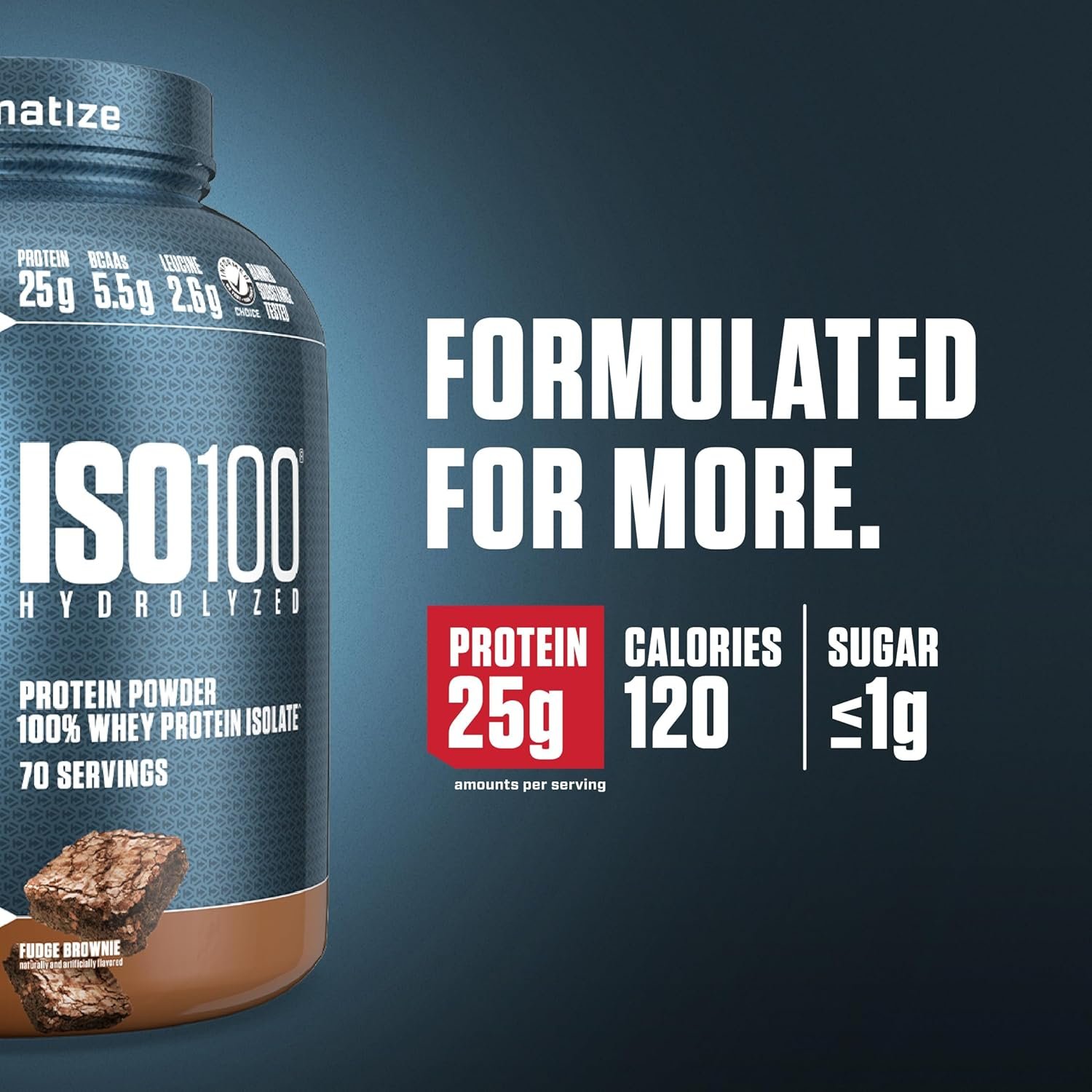 Dymatize ISO100 Hydrolyzed Whey Protein Isolate 5lbs | Fast Absorbing Protein for Muscle Growth & Recovery - Image 3