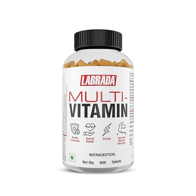 Labrada MultiVitamin (10 Vitamins, 7 Minerals, Gingko Bilboa Extract, Panax Ginseng, Lycopene, 3 Enzymes, Once Daily), 100 Tablet Count