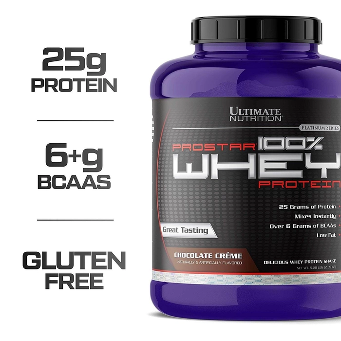 Ultimate Nutrition Prostar 100% Whey Protein, 5.28 lbs, 2.39 kg - Image 4