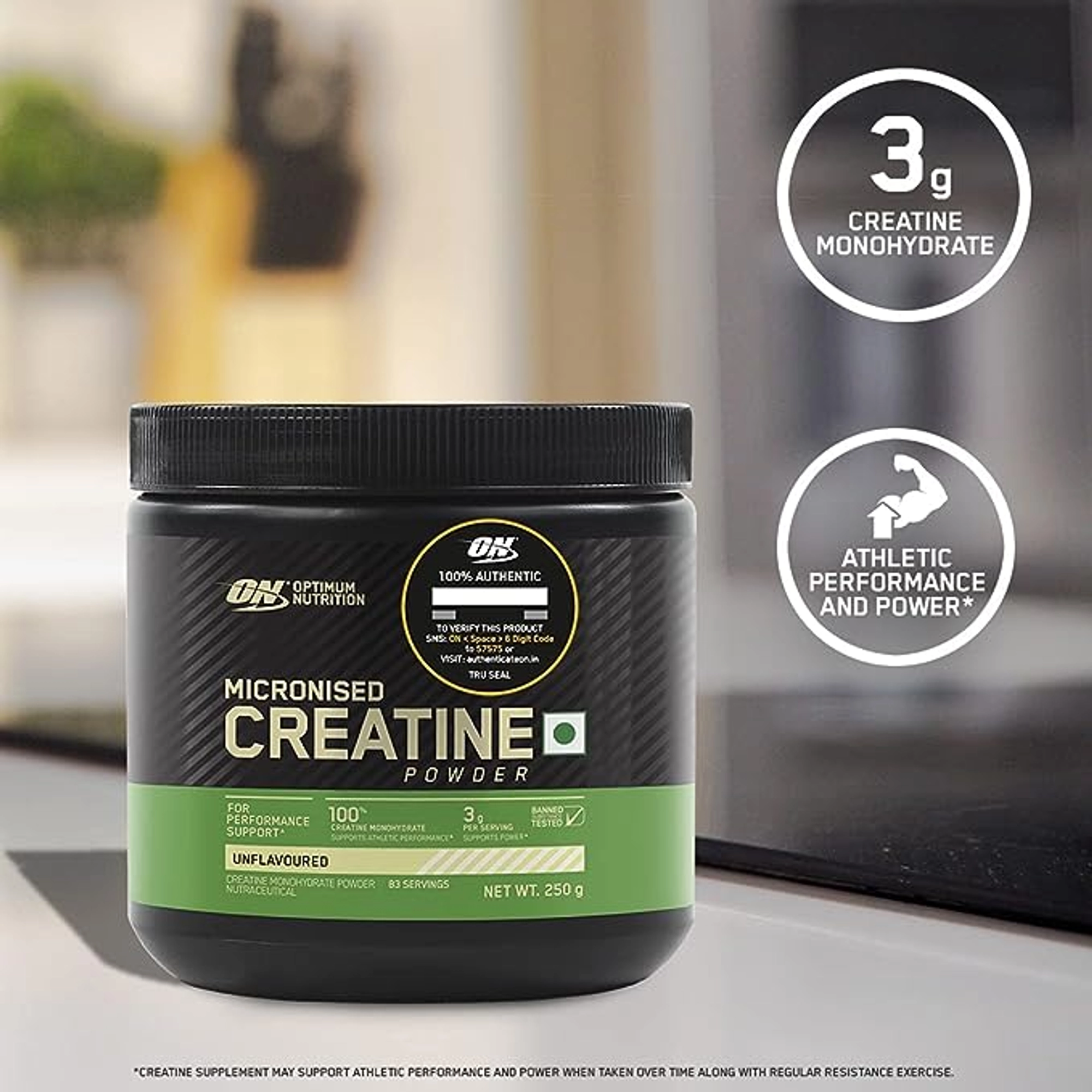 Optimum Nutrition (ON) Micronized Creatine Monohydrate Powder - Image 3