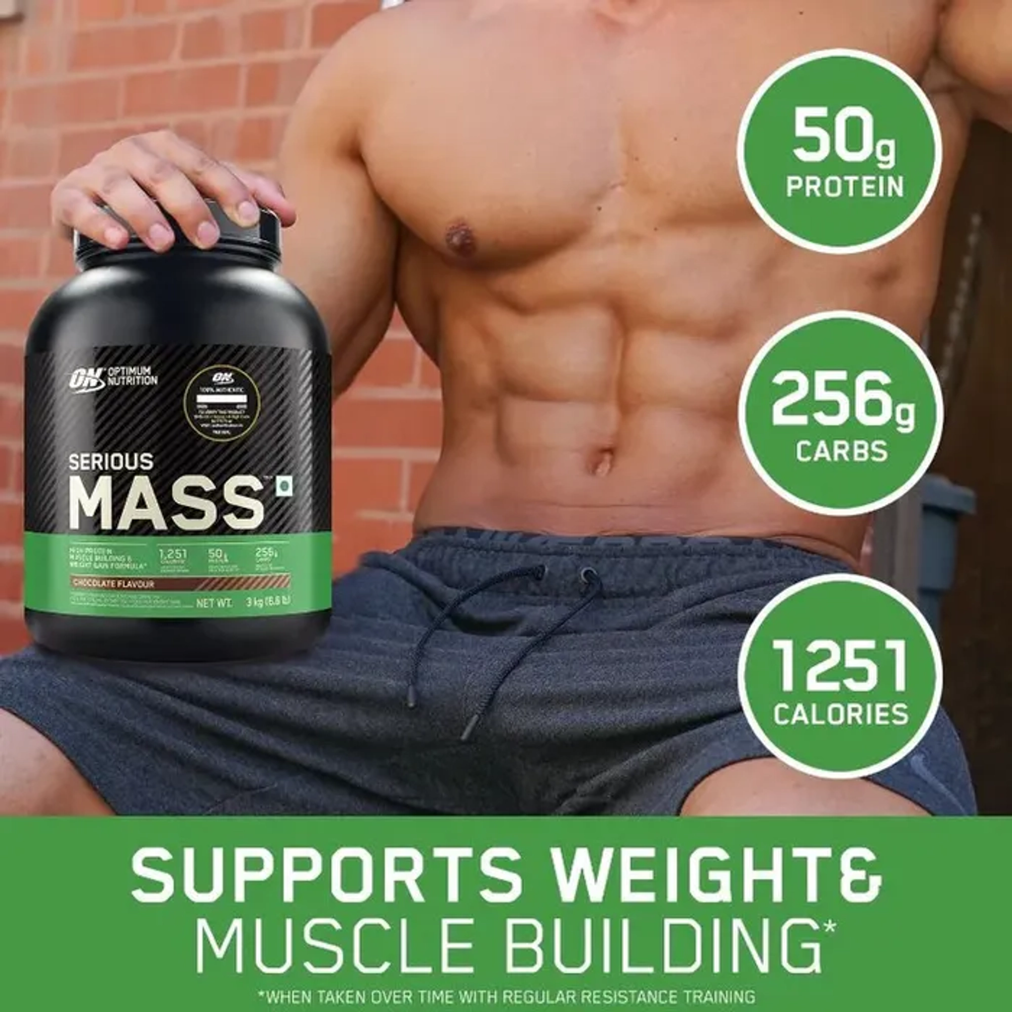 Optimum Nutrition (ON) Serious Mass - Weight Gainer Powder 3kg - Image 4