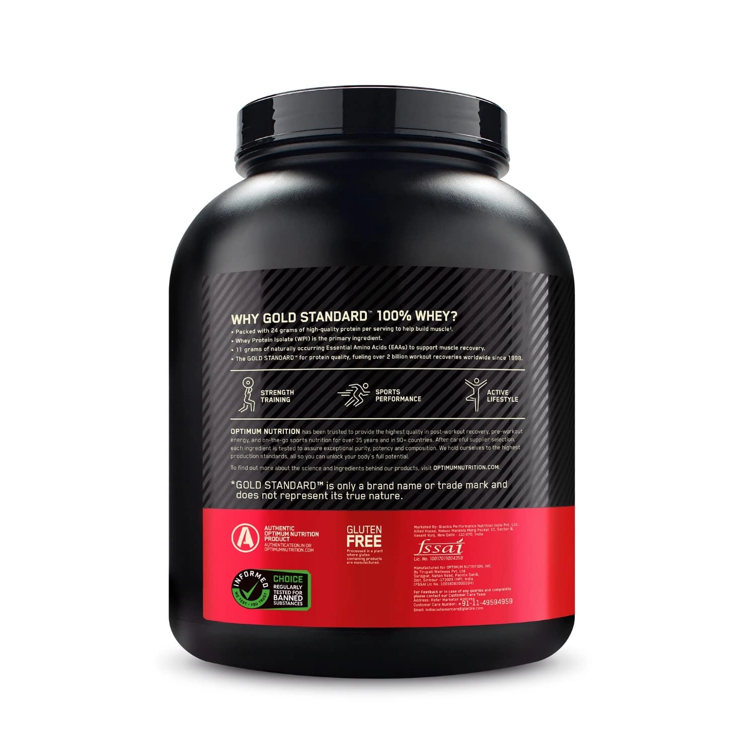 Optimum Nutrition (ON) Gold Standard 100% Whey Protein Powder 1.7Kg (3.74Lbs) - Image 2