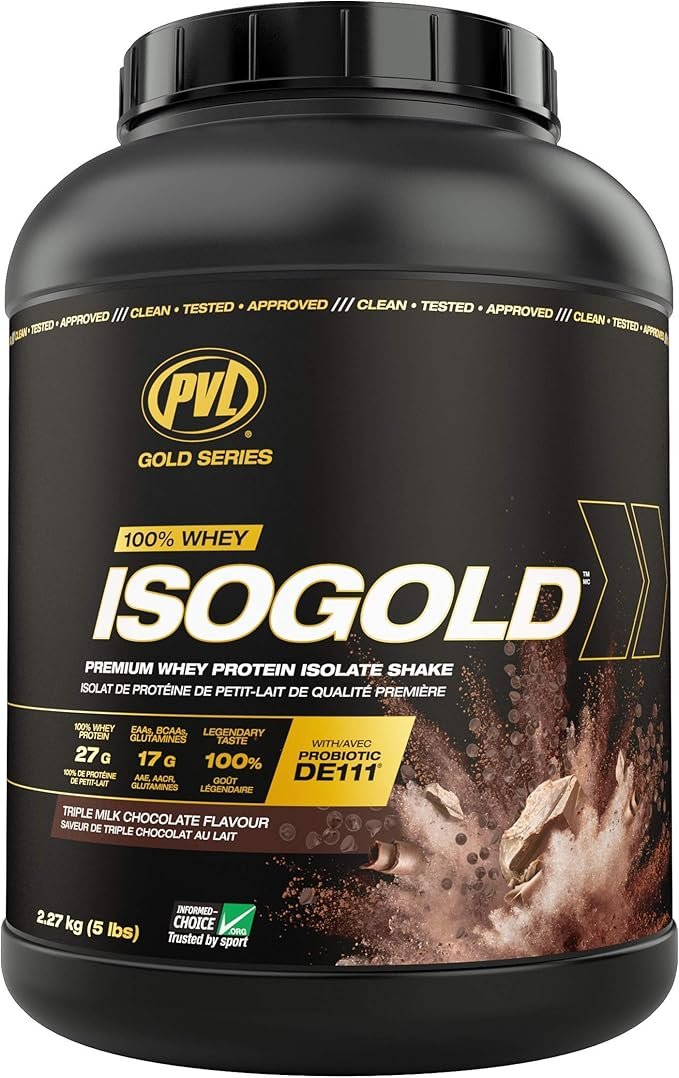 PVL ISOGOLD – Grass Fed - Premium Isolate 100% Whey Protein Shake (2.27 kg (Pack of 1)