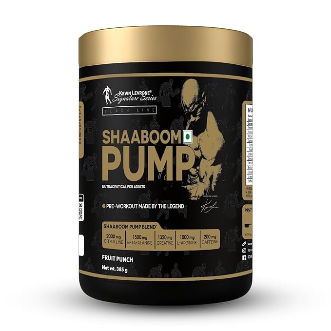 Kevin Levrone Shaaboom Pump Pre-Workout Supplement | 6000mg Citrulline, 3000mg Beta-Alanine, 400mg Caffeine