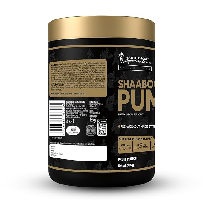 Kevin Levrone Shaaboom Pump Pre-Workout Supplement | 6000mg Citrulline, 3000mg Beta-Alanine, 400mg Caffeine - Image 3