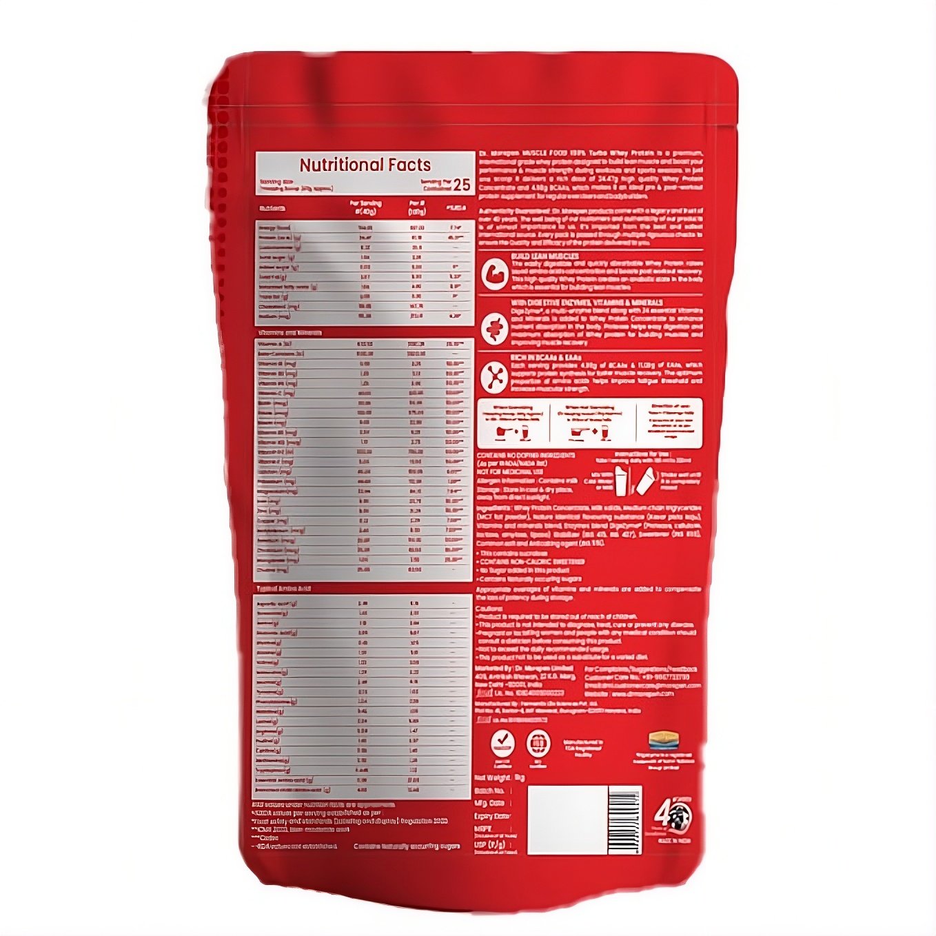 Dr. Morepen Muscle Food Turbo Whey Protein Powder 1Kg | Supports Muscle Growth, Recovery & Performance - Image 5