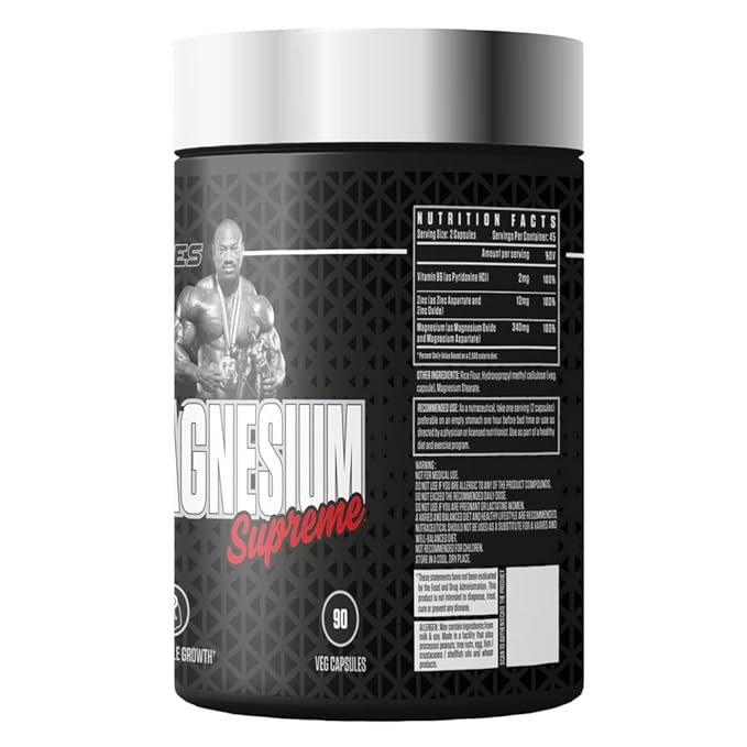 Dexter Jackson Black Series Zinc & Magnesium Supreme | Boost Muscle Growth | 90 Veg Capsules - Essential Mineral Support - Image 3
