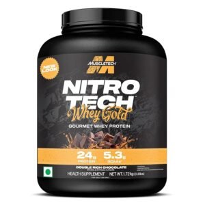 MuscleTech Nitro-Tech Whey Gold Protein Powder | 24g Protein | 5.4g BCAAs Per Serving | Supports Lean Muscle & Faster Recovery
