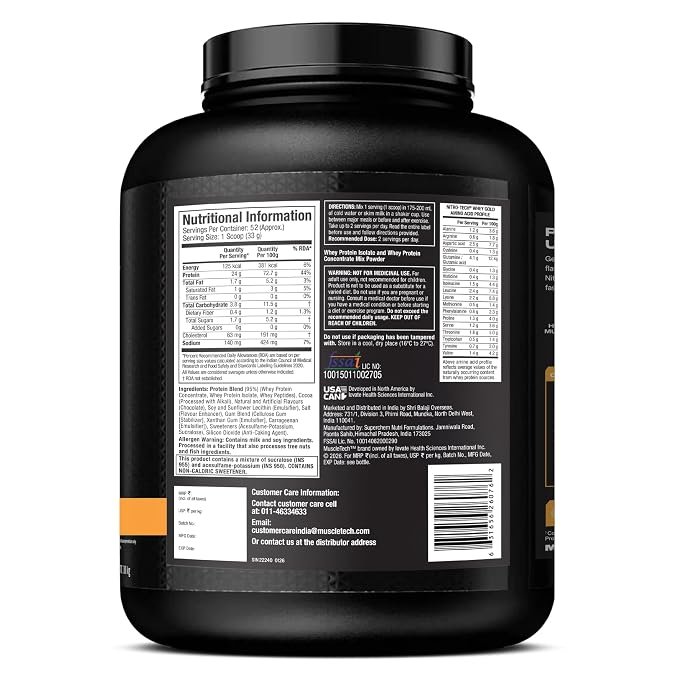 MuscleTech Nitro-Tech Whey Gold Protein Powder | 24g Protein | 5.4g BCAAs Per Serving | Supports Lean Muscle & Faster Recovery - Image 2