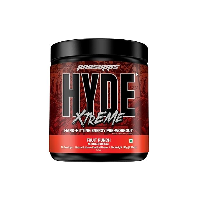 ProSupps Hyde Xtreme Blue Razz High Stim Pre Workout | 30 Servings | Dual Stimulant Energy, 1000 mg Creatine HCl, 2500 mg Beta-Alanine, Sugar Free, Vegan, No FD&C Dyes, Gluten Free, Soy Free - Image 7