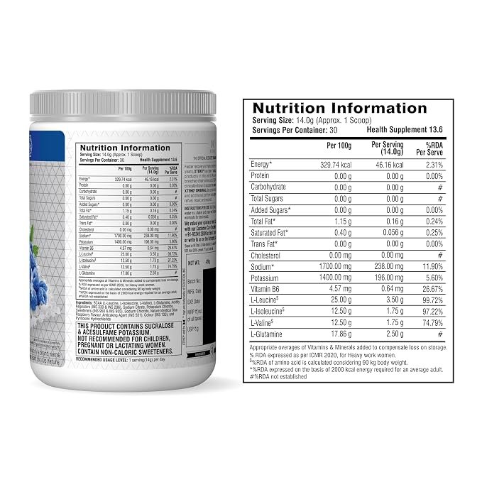 XTEND Original BCAA Powder | 7g BCAAs in 2:1:1 Ratio | Intra Workout Support with Glutamine & Electrolytes | Amino Acids for Hydration & Muscle Recovery | 30 Servings - Image 6