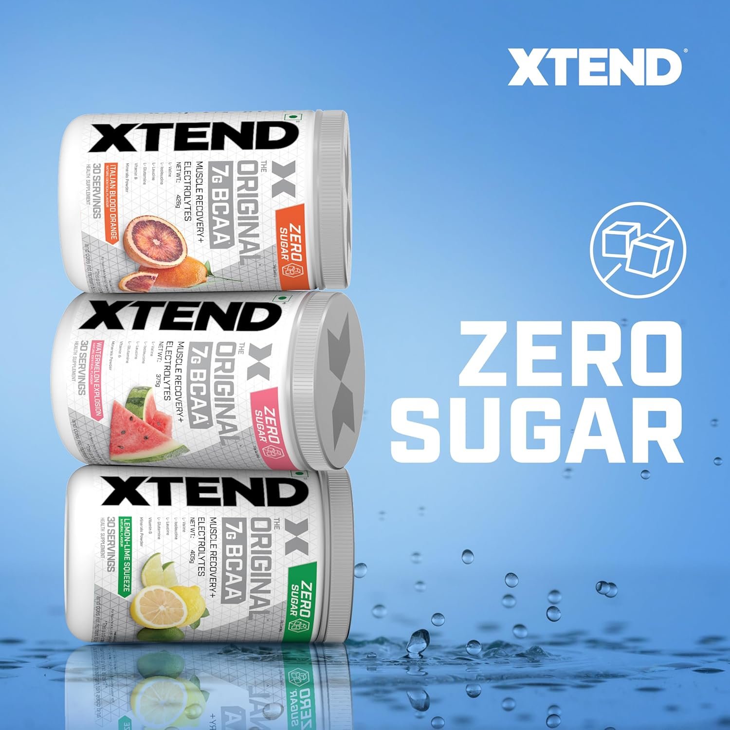 XTEND Original BCAA Powder | 7g BCAAs in 2:1:1 Ratio | Intra Workout Support with Glutamine & Electrolytes | Amino Acids for Hydration & Muscle Recovery | 30 Servings - Image 3