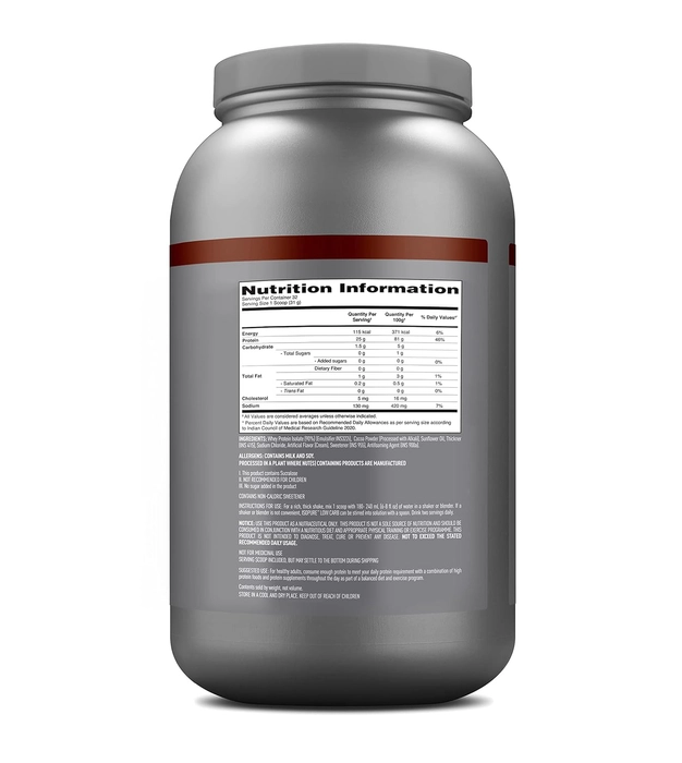 Isopure Low Carb Whey Protein Isolate Powder | 2.20lbs (1 kg) - Image 3