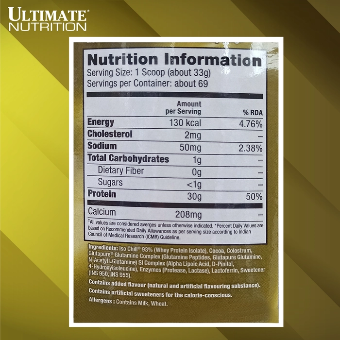 Ultimate Nutrition ISO Sensation 93, Whey Protein Isolate Powder | 5lbs (2.27 kg) - Image 4