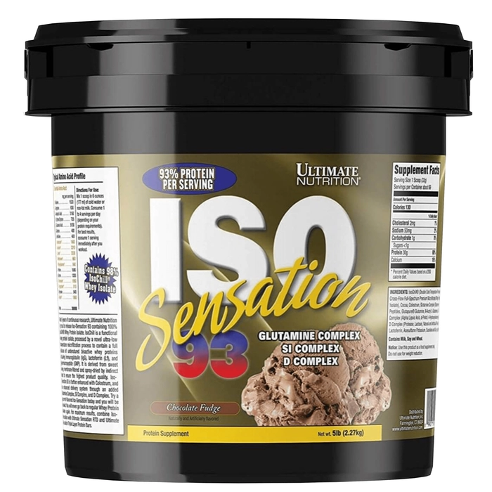 Ultimate Nutrition ISO Sensation 93, Whey Protein Isolate Powder | 5lbs (2.27 kg)
