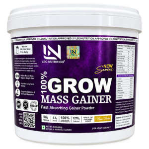 Leo Nutrition Grow Mass Gainer | 10lbs / 6lbs